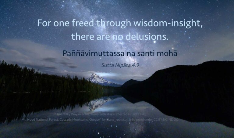 Freed through wisdom-insight...